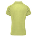 Limette - Back - Premier Damen Coolchecker Piqué Polo-Shirt - Polohemd, Kurzarm