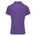 Violett - Back - Premier Damen Coolchecker Piqué Polo-Shirt - Polohemd, Kurzarm