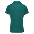 Flaschengrün - Back - Premier Damen Coolchecker Piqué Polo-Shirt - Polohemd, Kurzarm