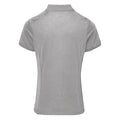 Silber - Back - Premier Damen Coolchecker Piqué Polo-Shirt - Polohemd, Kurzarm
