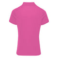 Neon Pink - Back - Premier Damen Coolchecker Piqué Polo-Shirt - Polohemd, Kurzarm