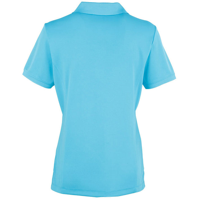 Türkis - Back - Premier Damen Coolchecker Piqué Polo-Shirt - Polohemd, Kurzarm