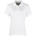 Weiß - Front - Premier Damen Coolchecker Piqué Polo-Shirt - Polohemd, Kurzarm