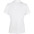 Weiß - Back - Premier Damen Coolchecker Piqué Polo-Shirt - Polohemd, Kurzarm