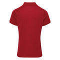 Burgunder - Back - Premier Damen Coolchecker Piqué Polo-Shirt - Polohemd, Kurzarm