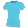 Surfblau - Back - Skinni Fit Damen Feel Good Stretch T-Shirt, Kurzarm