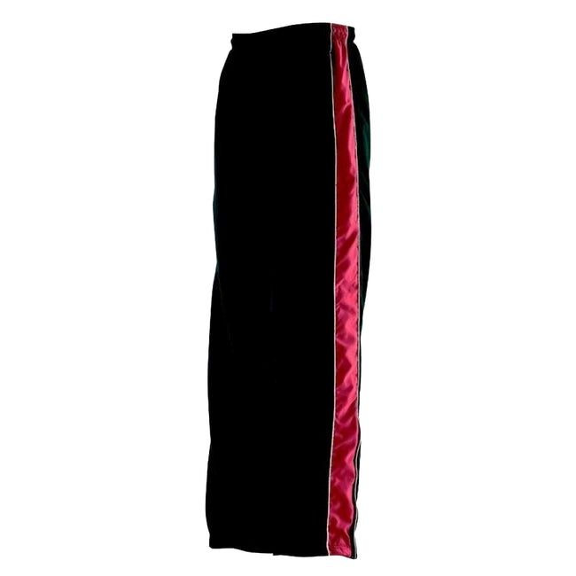 Schwarz-Rot-Weiß - Back - Finden & Hales Kinder Trainingshose - Sporthose mit Kontraststreifen