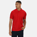 Klassik Rot - Back - Regatta Hardwear Herren Coolweave Kurzarm Polo Shirt