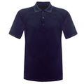 Marineblau - Front - Regatta Hardwear Herren Coolweave Kurzarm Polo Shirt