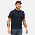 Marineblau - Back - Regatta Hardwear Herren Coolweave Kurzarm Polo Shirt