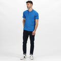 Oxford Blau - Lifestyle - Regatta Hardwear Herren Coolweave Kurzarm Polo Shirt