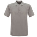 Silbergrau - Front - Regatta Hardwear Herren Coolweave Kurzarm Polo Shirt
