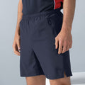 Marineblau - Back - Finden & Hales Herren Pro Stretch Sport-Shorts