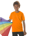 Orange - Back - Fruit Of The Loom Kinder Original Kurzarm T-Shirt