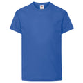 Royal Blau - Front - Fruit Of The Loom Kinder Original Kurzarm T-Shirt