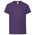 Violett - Front - Fruit Of The Loom Kinder Original Kurzarm T-Shirt