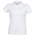 Weiß - Front - Skinnifit Damen Polo-Shirt, kurzärmlig