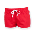 Rot-Weiß - Front - Skinni Minni Kinder Retro Sport Shorts