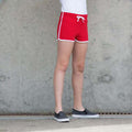 Rot-Weiß - Back - Skinni Minni Kinder Retro Sport Shorts