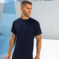 Marineblau - Back - Tri Dri Herren Fitness T-Shirt, kurzärmlig