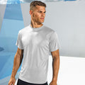 Weiß - Back - Tri Dri Herren Fitness T-Shirt, kurzärmlig