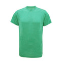 Grün meliert - Front - Tri Dri Herren Fitness T-Shirt, kurzärmlig
