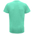 Grün meliert - Back - Tri Dri Herren Fitness T-Shirt, kurzärmlig