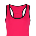 Hot Pink-Schwarz - Back - Tri Dri Damen Fitness-Top