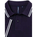 Marineblau-Weiß - Back - Asquith & Fox Herren Polo-Shirt, kurzärmlig