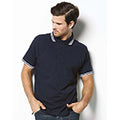 Marineblau-Weiß - Side - Asquith & Fox Herren Polo-Shirt, kurzärmlig