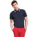 Marineblau-Weiß - Lifestyle - Asquith & Fox Herren Polo-Shirt, kurzärmlig