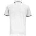 Weiß-Schwarz - Back - Asquith & Fox Herren Polo-Shirt, kurzärmlig