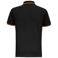 Schwarz-Gelb - Back - Asquith & Fox Herren Polo-Shirt, kurzärmlig