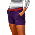 Violett - Side - Asquith & Fox Damen Shorts