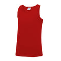 Feuerrot - Front - AWDis Just Cool Kinder Tank Top