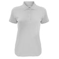 Grau - Front - B&C Damen Safran Kurzarm Polo-Shirt