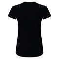 Schwarz - Back - Tri Dri Damen T-Shirt mit Rundhalsausschnitt, kurzärmlig