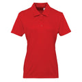 Feuerrot - Front - Tri Dri Damen Polo-Shirt, kurzärmlig