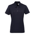 Marineblau - Front - Tri Dri Damen Polo-Shirt, kurzärmlig