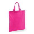 Fuchsia - Front - Westford Mill Bag For Life Einkaufstasche mit kurzen Griffen
