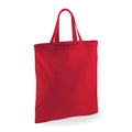 Rot - Front - Westford Mill Bag For Life Einkaufstasche mit kurzen Griffen