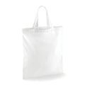 Weiß - Front - Westford Mill Bag For Life Einkaufstasche mit kurzen Griffen