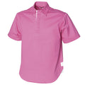 Pink - Front - Front Row Herren Polo-Hemd, Kurzarm