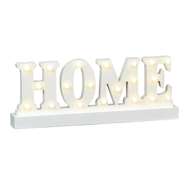 Home - Front - Christmas Shop Holz Home-Love Schild mit Licht