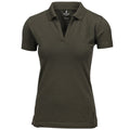 Olive - Front - Nimbus Damen Harvard Stretch Deluxe Polo Shirt
