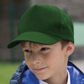 Flaschengrün - Back - Result Headwear Kinder Boston 65-35 Polycotton Kappe