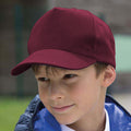 Burgunder - Back - Result Headwear Kinder Boston 65-35 Polycotton Kappe