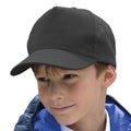 Schwarz - Back - Result Headwear Kinder Boston 65-35 Polycotton Kappe