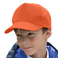 Orange - Back - Result Headwear Kinder Boston 65-35 Polycotton Kappe
