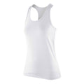 Weiß - Front - Spiro Damen Softex Stretch Fitness Tank Top